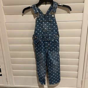 EUC 3T Oshkosh Polka Dot Overalls